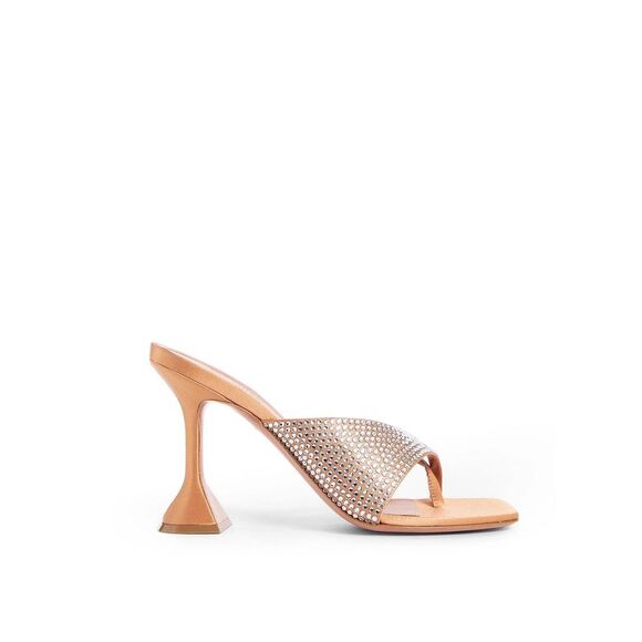 Amina Muaddi Shoes - Amina Muaddi Shiona Slipper Crystals 95 Mules